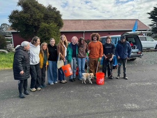 Group of Cal Berkeley Youth in fornt of rowing club
