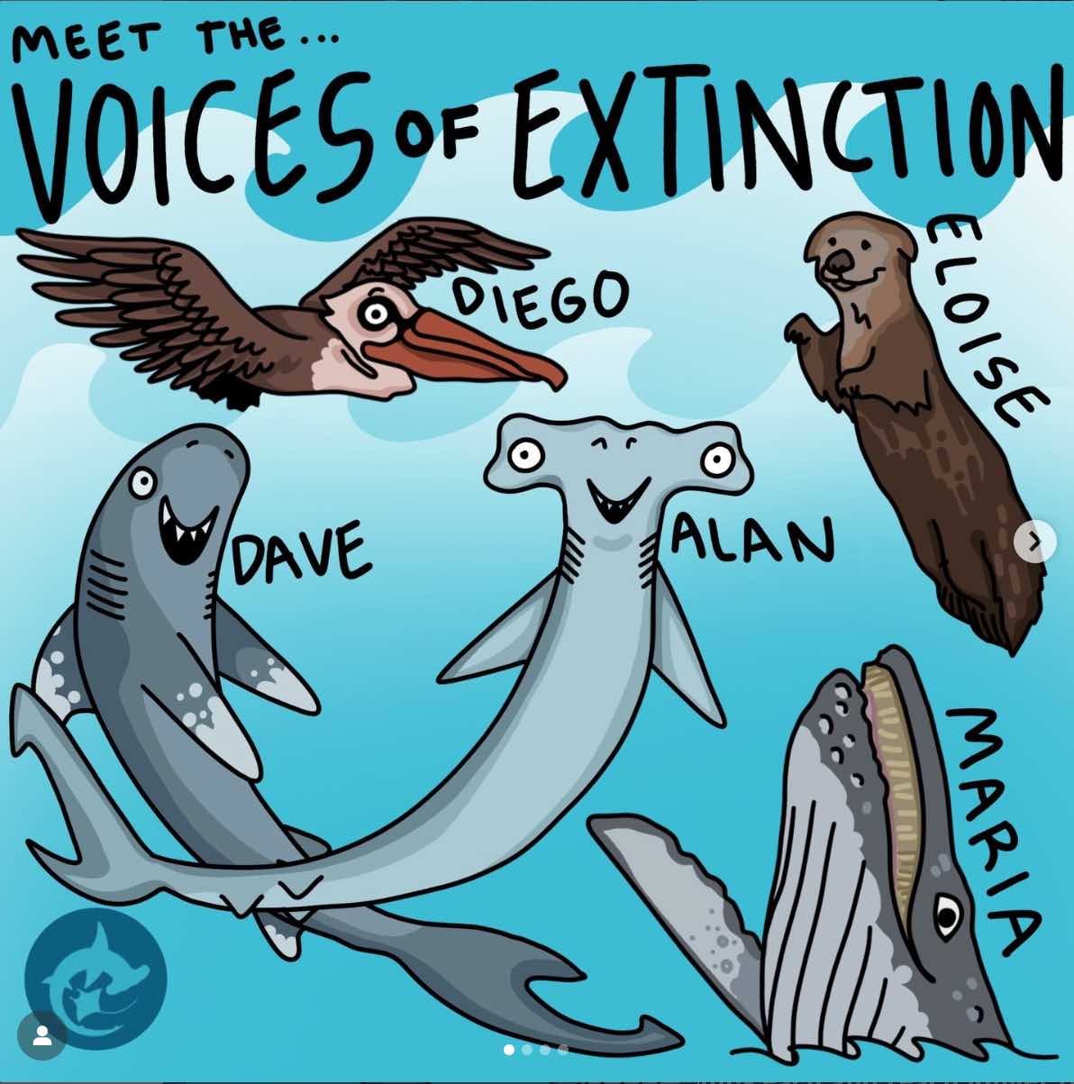 sharks and animals- Voices of Extinction